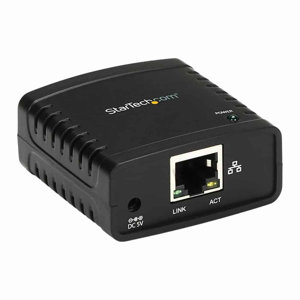 StarTech Ethernet to USB Network Print Server